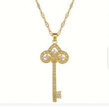 The Key of David - 18k gold plated necklace