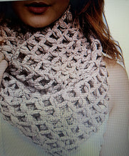 NETTED KNIT INFINITY SCARF