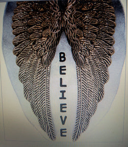 BELIEVE ANGEL WING NECKLACE