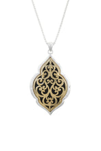 BEAUTIFUL GOLD AND SILVER FILIGREE NECKLACE SET