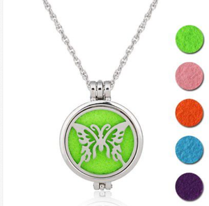 Feather - Aromatherapy Diffuser Locket Necklace