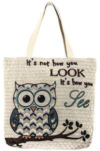 CANVAS TOTE BAG  - ITS NOT HOW YOU LOOK