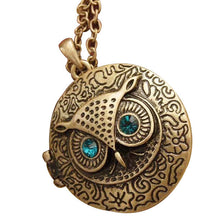 Vintage Style Owl Locket Necklace