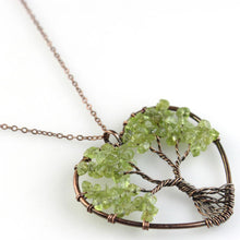 Handemade Natural Stone Tree Heart Necklace - 8 styles