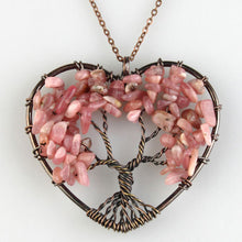 Handemade Natural Stone Tree Heart Necklace - 8 styles