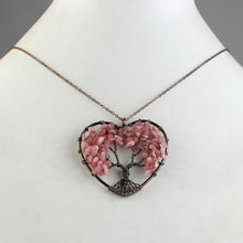 Copy of Handemade Natural Stone Tree Heart Necklace - 8 styles