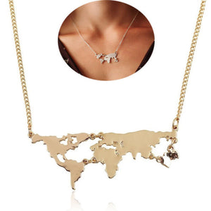 Gold - Take the World with you Necklace