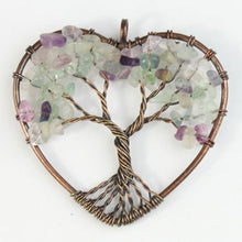 Handemade Natural Stone Tree Heart Necklace - 8 styles