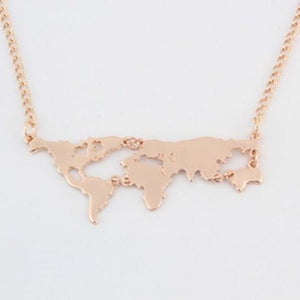 Take the World with you Necklace - Silver
