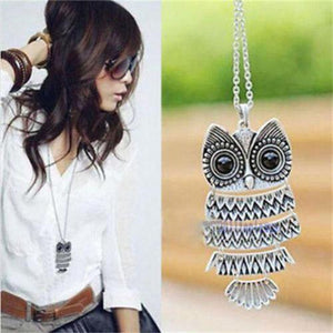 Wisdom ~ Owl Necklace Bronze