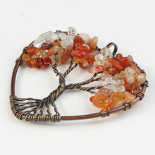 Handemade Natural Stone Tree Heart Necklace - 8 styles